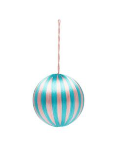 ORNAMENT BIG CORDED TURQUOISE AND PINK