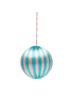 ORNAMENT BIG CORDED TURQUOISE AND PINK