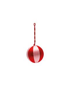 ORNAMENT SMALL CORDED PINK AND RED STRIPE