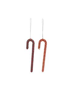 ORNAMENTS SET OF 2 CANDY STICKS