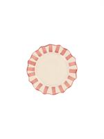 PLATE PINK SCALLOPED DINNER