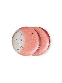 PLATES 70S CERAMICS DESSERT LYCHEE SET OF 2