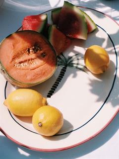 PLATTER PALM TREE SERVING