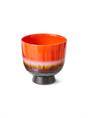 POT RETRO FLOWER CHERRY RED