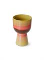 POT RETRO FLOWER LIME GREEN