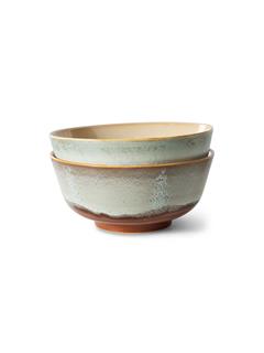 RAMEN BOWL 70'S CERAMICS VERGE SET OF 2