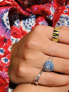 RING BRILLIANT MUSE PINKY SILVER