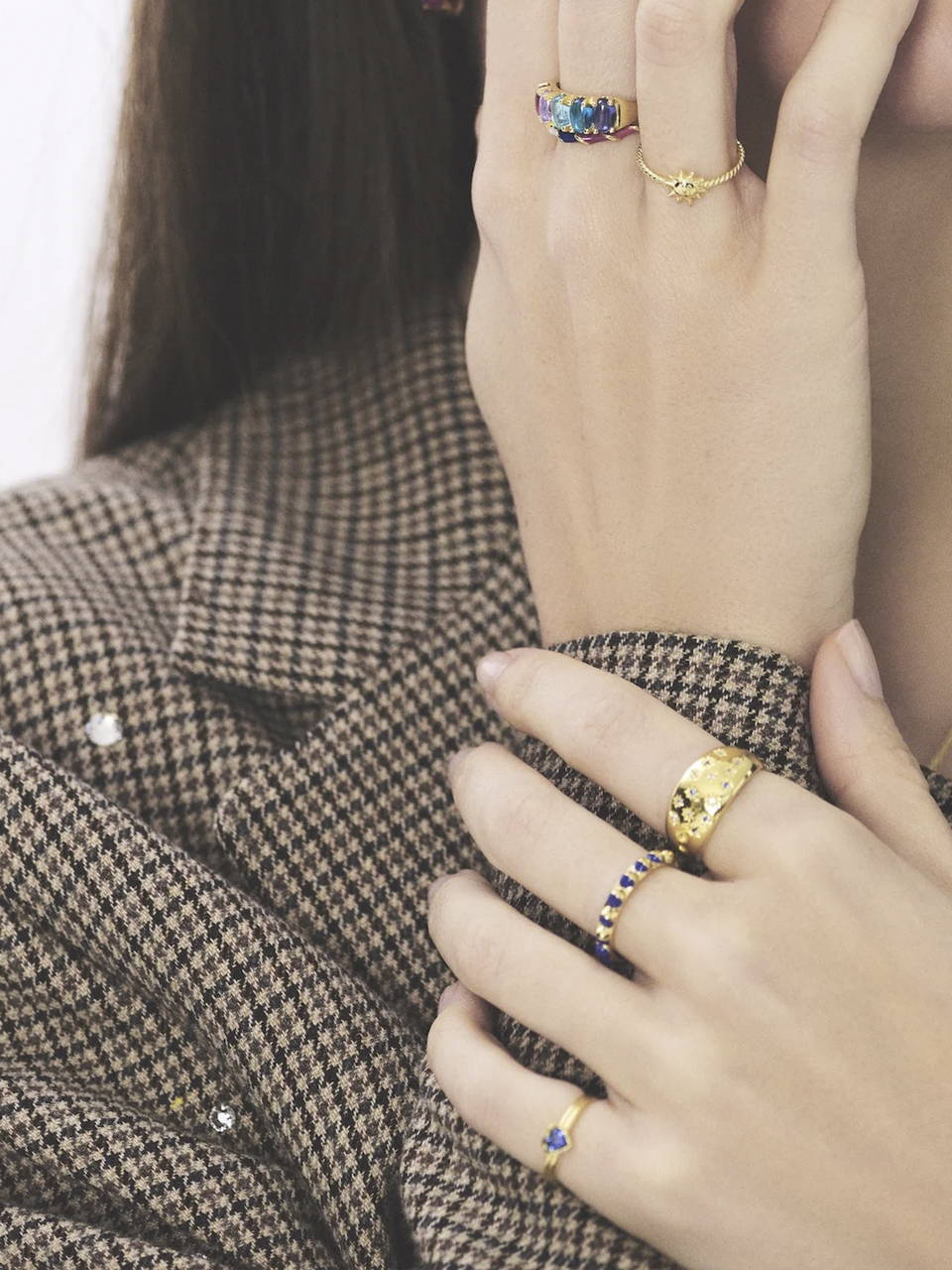 RING MYSTIC SKY GOLD PLATED