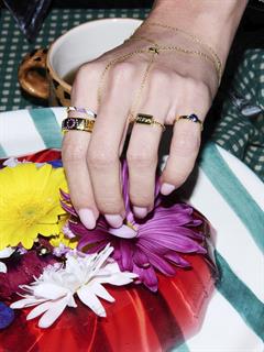 RING THE PLATONIC LOVERS PINKY GOLD PLATED