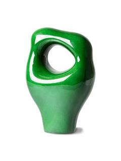 SCULPTURE CERAMIC GLOSSY GREEN