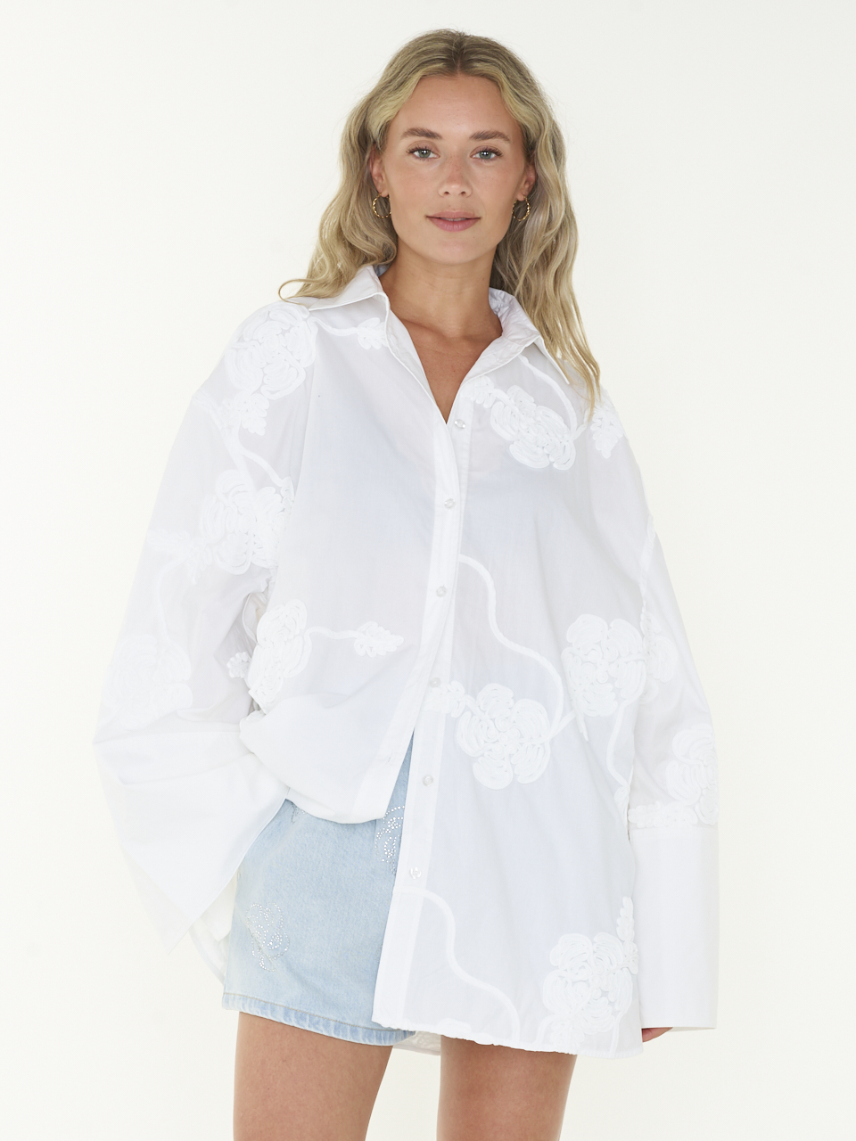 SHIRT FLOWER OVERSIZED