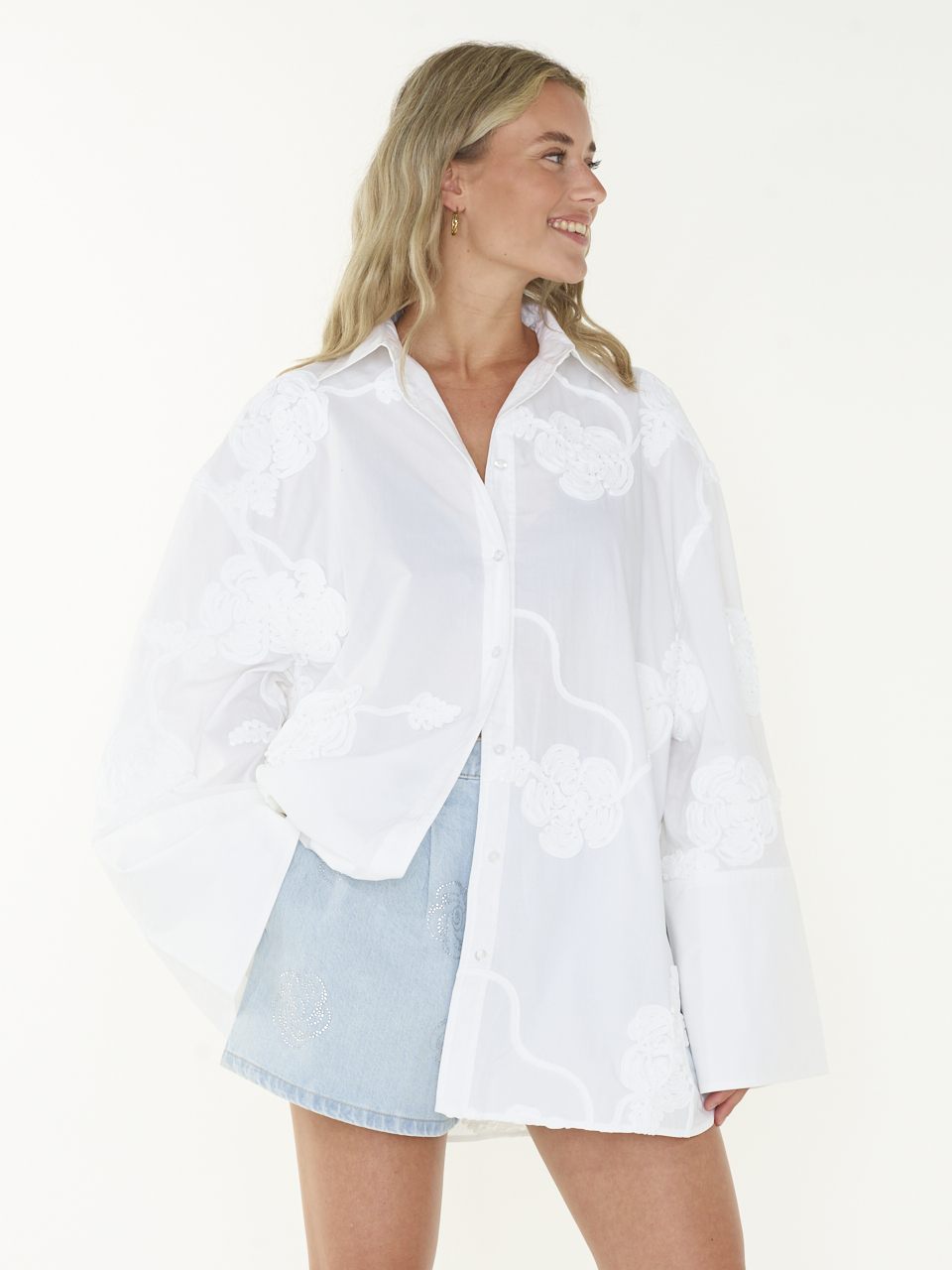 SHIRT FLOWER OVERSIZED