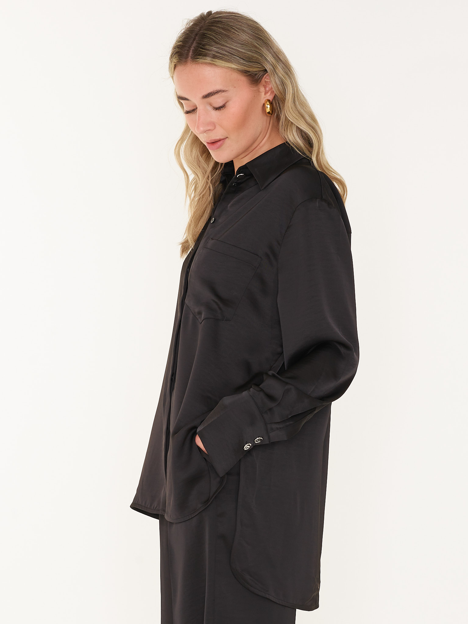 SHIRT LOUDA SATIN LONG