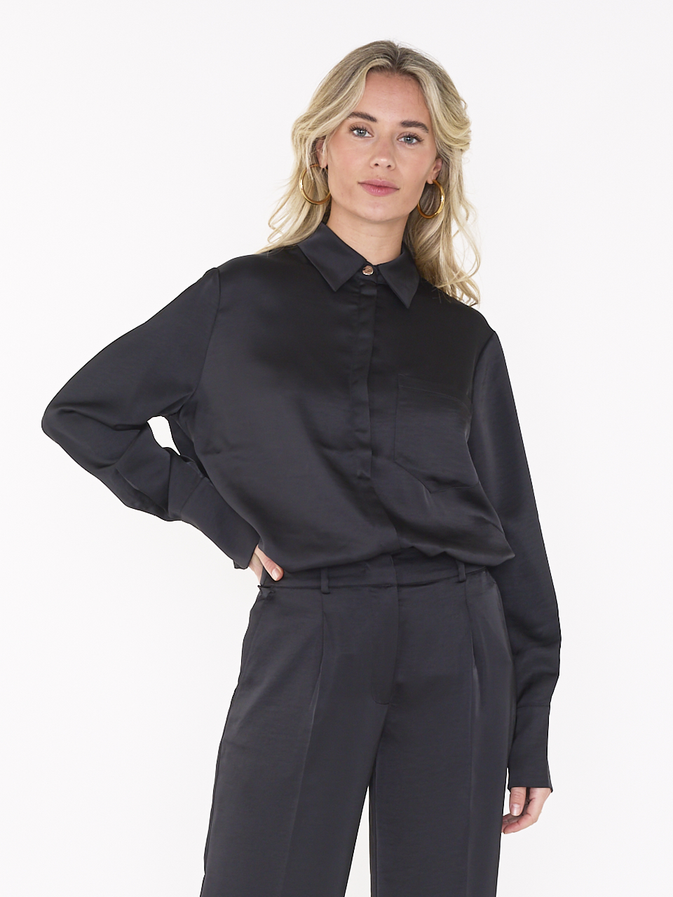 SHIRT LOUDA SATIN LONG