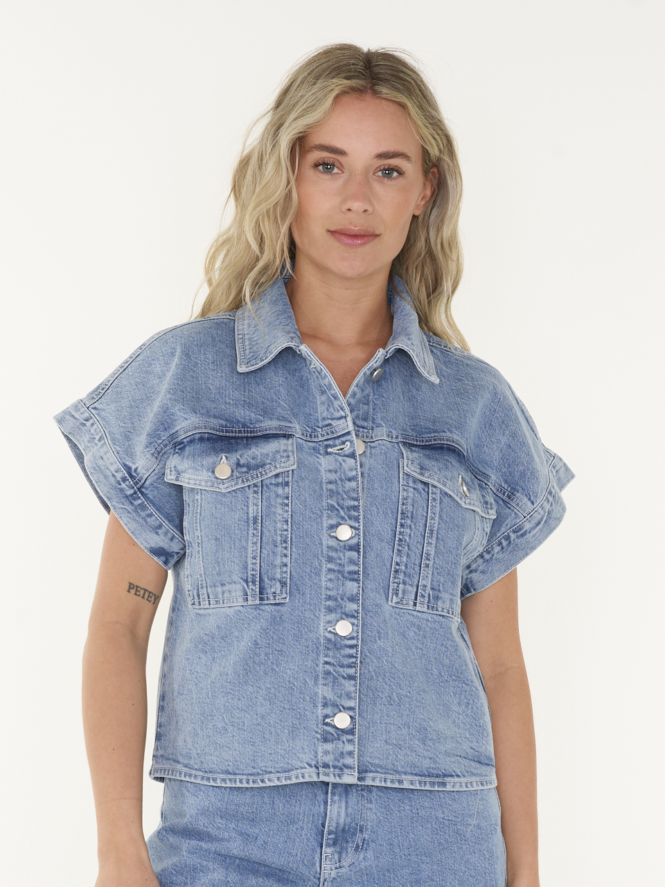 SHIRT MSCHELIDA ADA SS DENIM