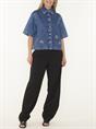 SHIRT SHORT SLEEVE DENIM