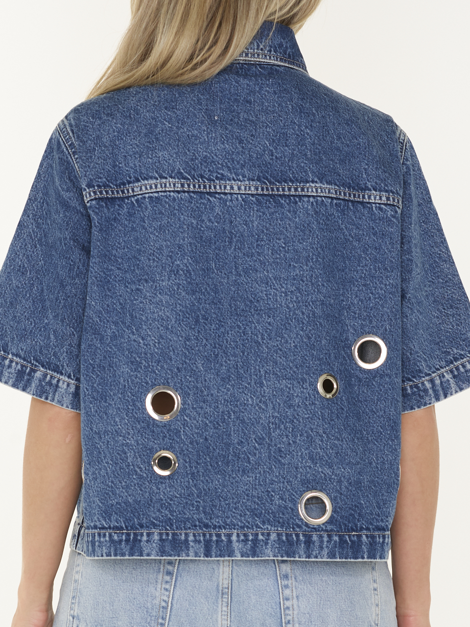 SHIRT SHORT SLEEVE DENIM