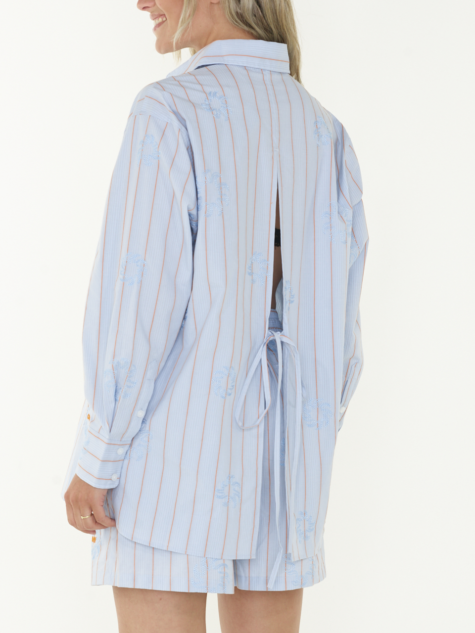 SHIRT STRIPE EMBRO SUN