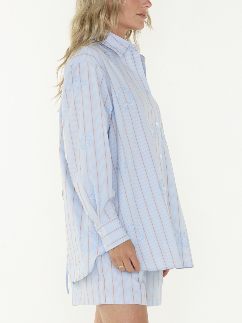 SHIRT STRIPE EMBRO SUN
