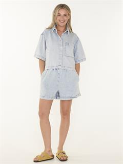 SHORT PULL ON DENIM