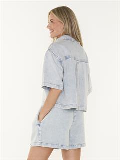 SHORT PULL ON DENIM
