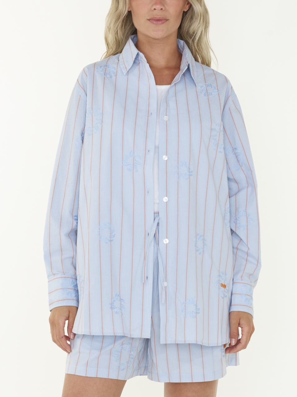 SHORT STRIPE EMBRO SUN