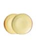 SIDE PLATES BOLD&BASIC CERAMICS YELLOW/BROWN SET OF 2