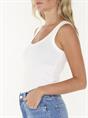 SINGLET SCOOP NECK RIB