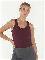 SINGLET SCOOP NECK RIB