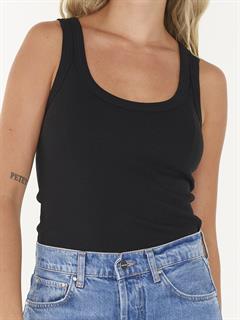 SINGLET SCOOP NECK RIB