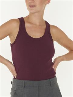 SINGLET SCOOP NECK RIB
