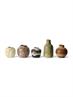 SMALL VASES 70'S CERAMICS PURSUIT SET OF 5
