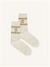 SOCKS LOGO SPARKLE OYSTER