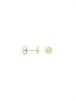 STUD SINGLE HAPPY SMILE GOLD PLATED