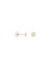 STUD SINGLE HAPPY SMILE GOLD PLATED