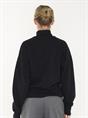 SWEAT ITALIC ZIP MOCK