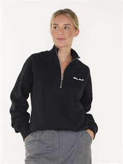 SWEAT ITALIC ZIP MOCK