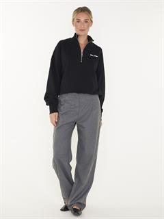 SWEAT ITALIC ZIP MOCK