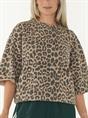 SWEAT SHORT SLEEVE LEOPARD