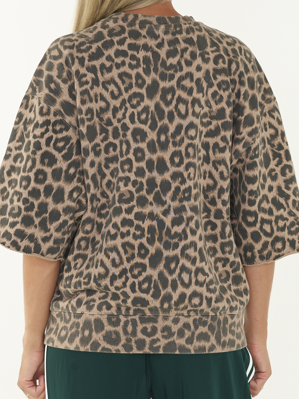 SWEAT SHORT SLEEVE LEOPARD