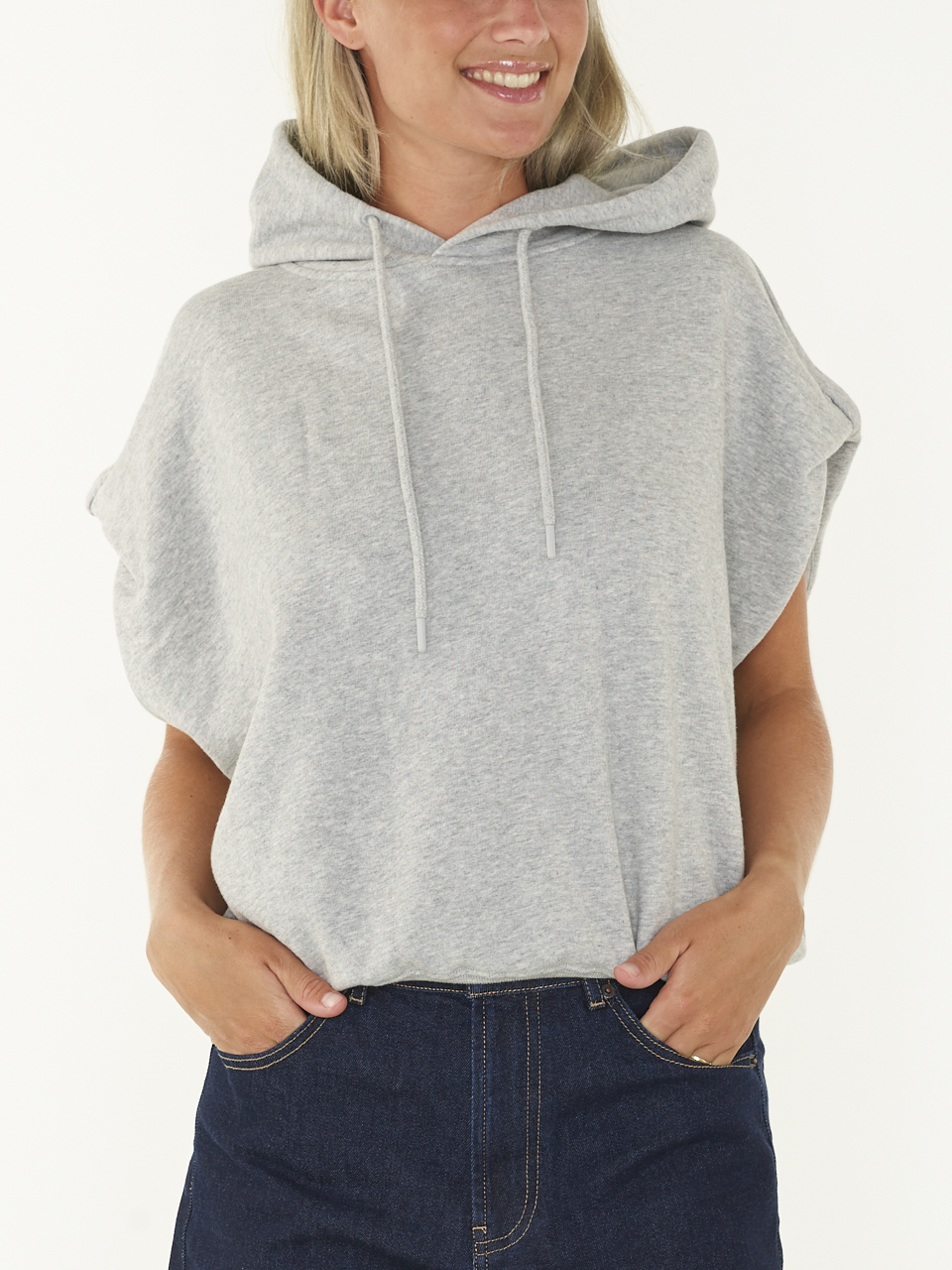 SWEAT SLEEVELESS HOODIE