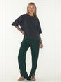 T-SHIRT LOOSE FIT LEOPARD MESH SLEEVES