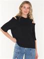 T-SHIRT LOOSE FIT OPEN SHOULDER