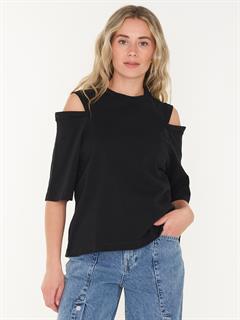 T-SHIRT LOOSE FIT OPEN SHOULDER