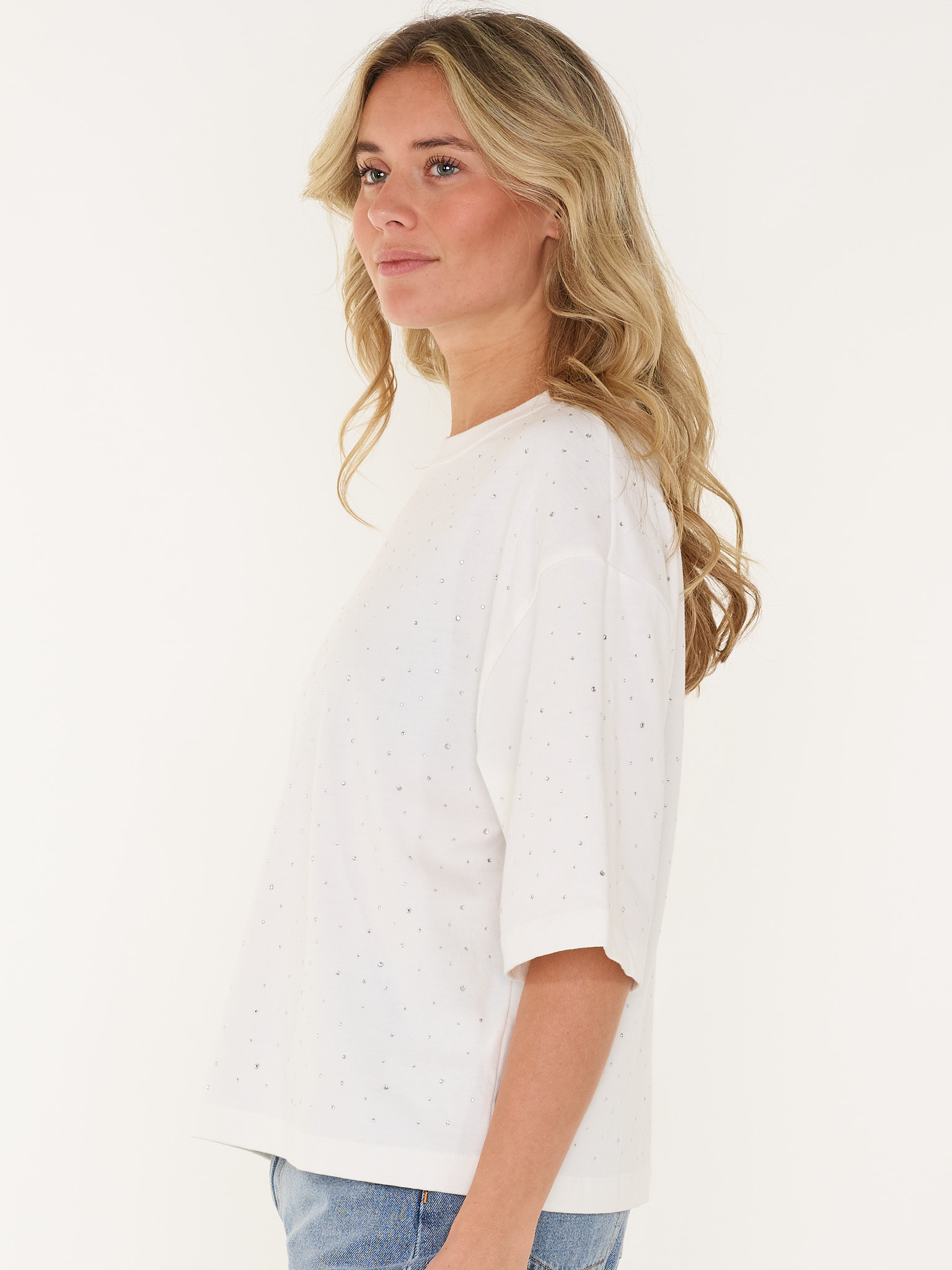 T-SHIRT LOOSE FIT STRASS