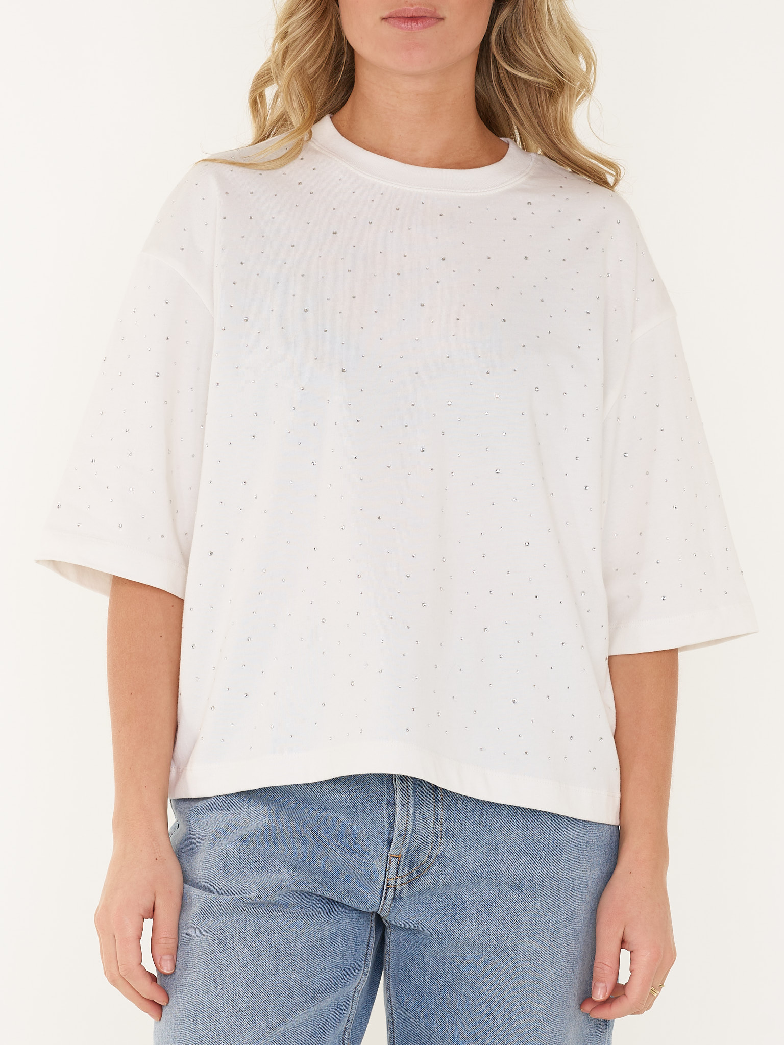 T-SHIRT LOOSE FIT STRASS