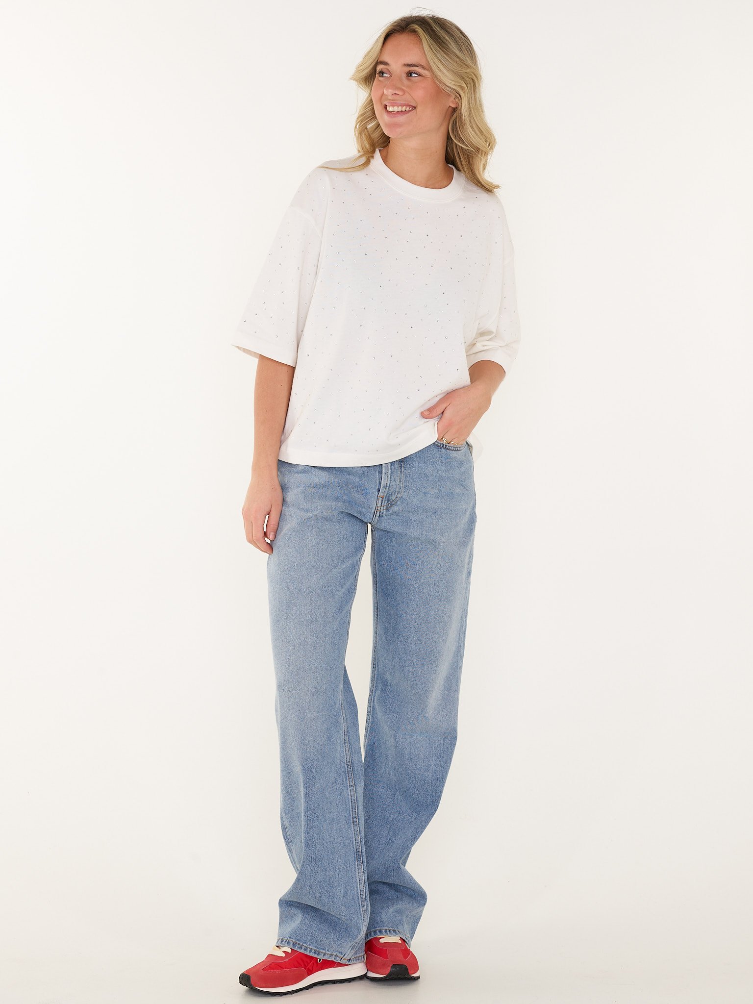 T-SHIRT LOOSE FIT STRASS