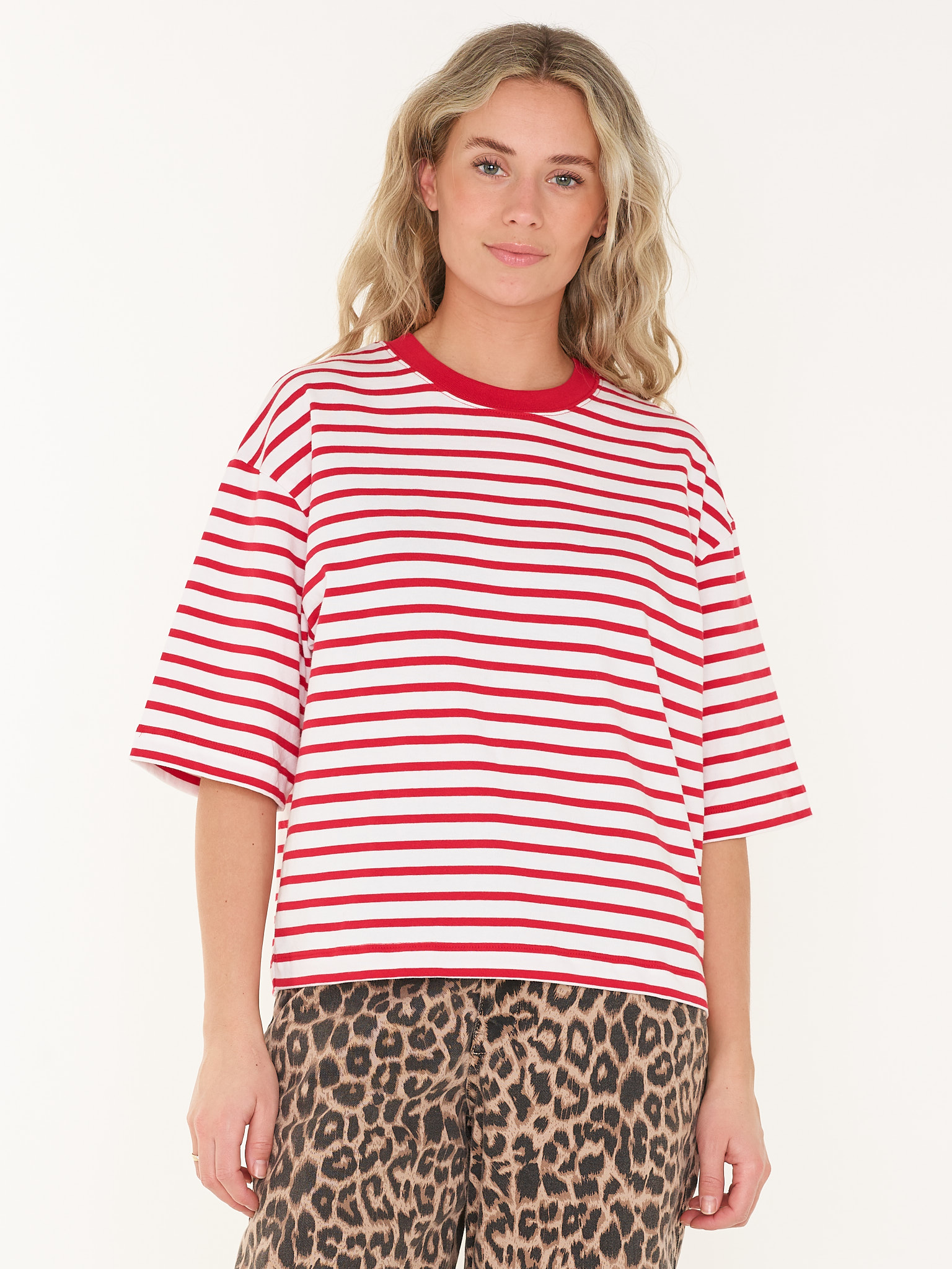 T-SHIRT LOOSE FIT STRIPE