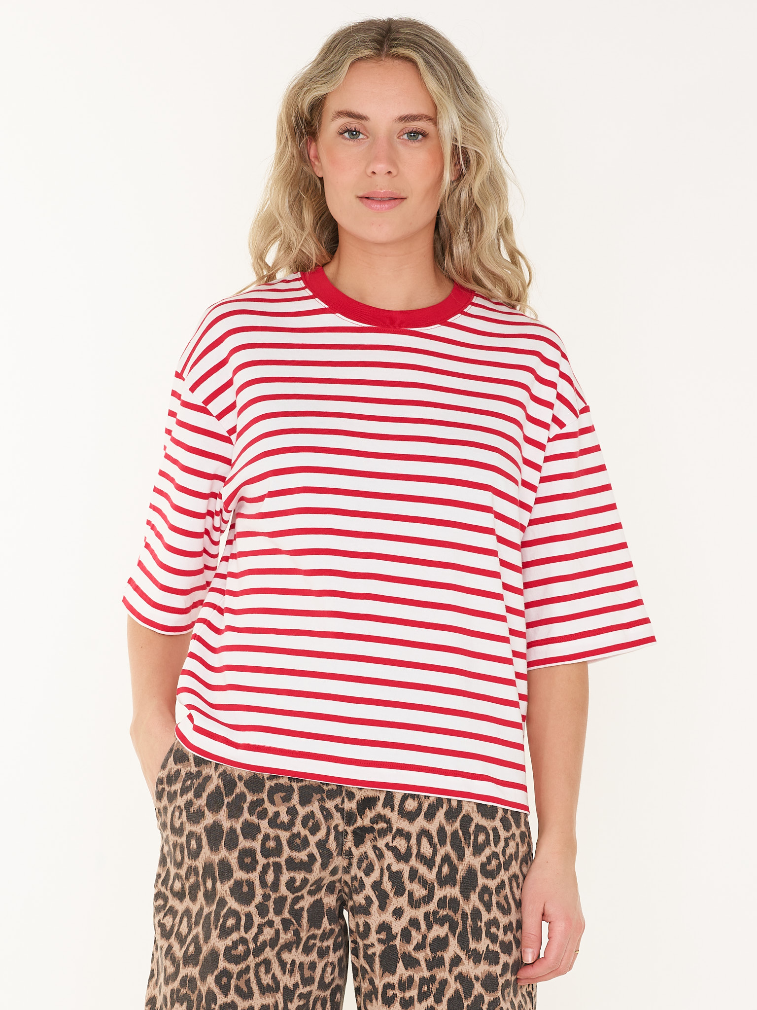 T-SHIRT LOOSE FIT STRIPE