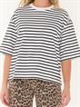 T-SHIRT LOOSE FIT YARN DYED STRIPE
